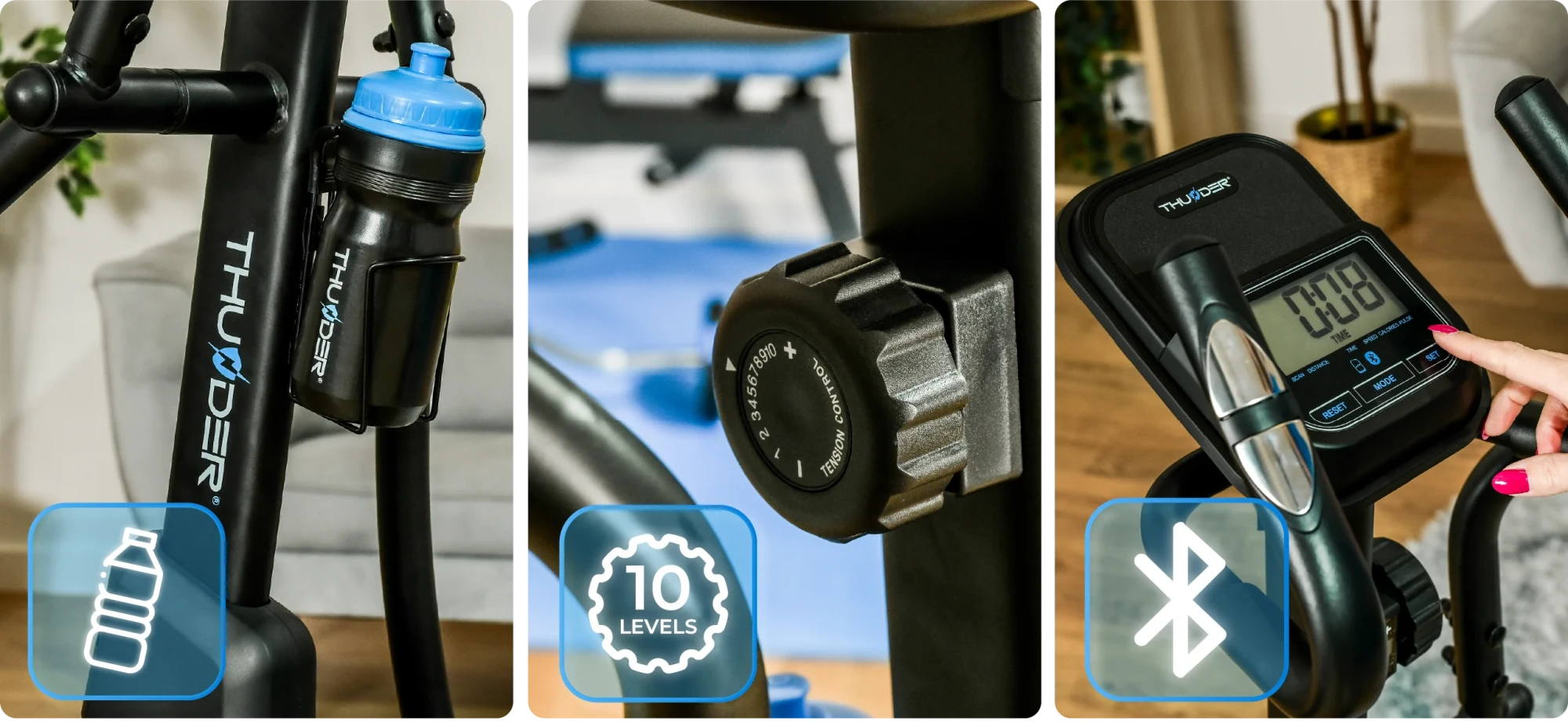 Орбитрек магнитный Thunder FIZZ Черный (440087) - фото 5