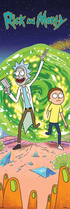 Постер плакат Рик и Морти Портал/Rick and Morty Portal 53x158 см