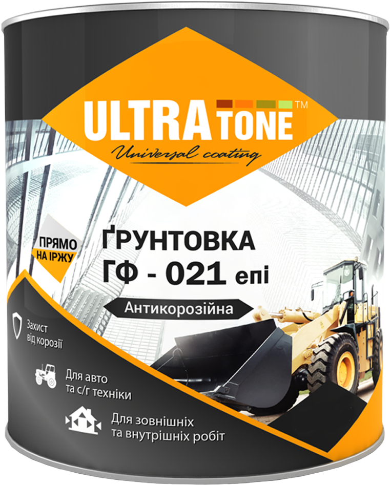 Грунтовка антикоррозионная ГФ-021 ЭПИ ULTRAtone 50 кг Серый (2468924644)
