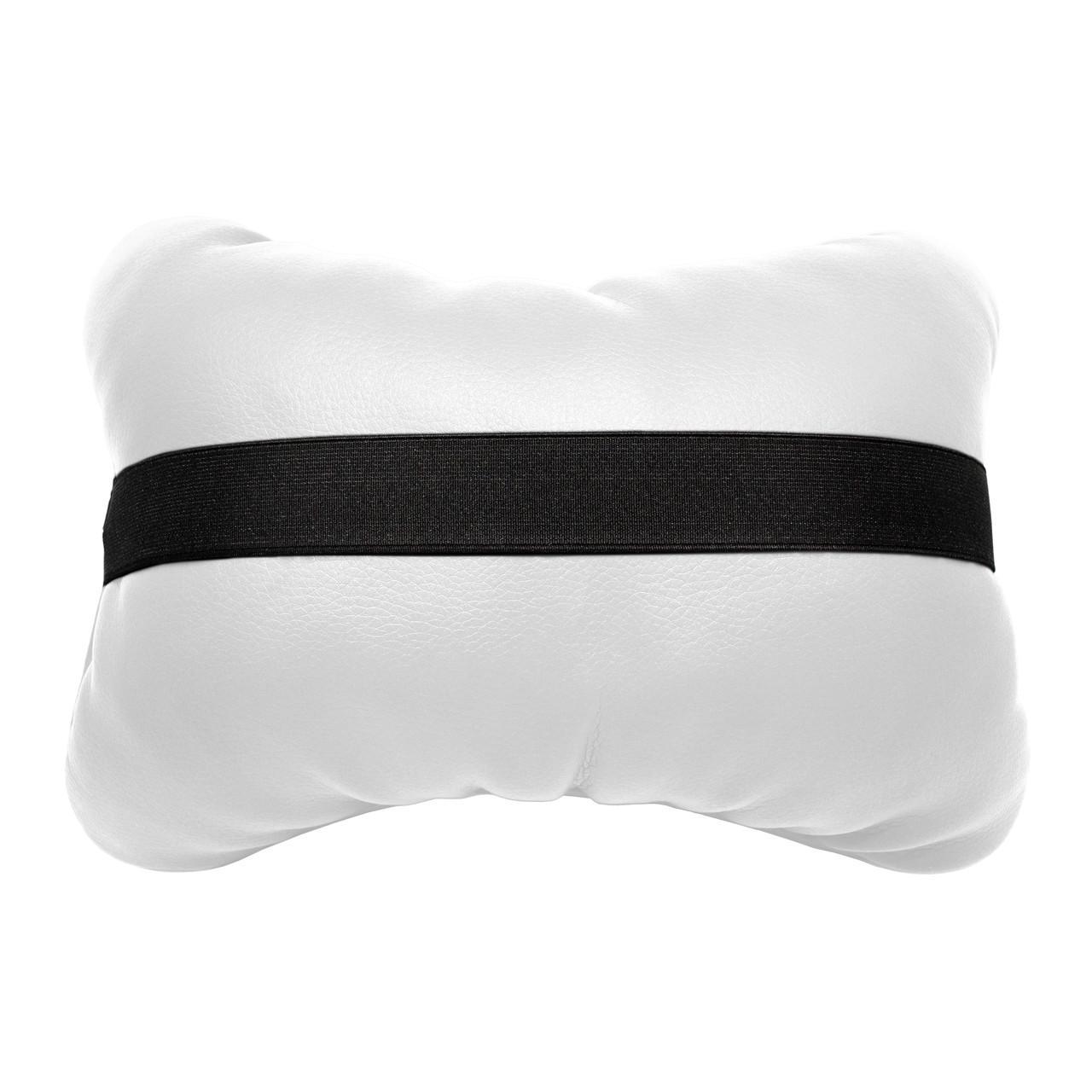 Подушка автомобильная Avtolife Ukraine для шеи из экокожи Белый (AVT-LWH-34) - фото 2 Подушка автомобильная Avtolife Ukraine для шеи из экокожи Белый (AVT-LWH-34) - фото 2