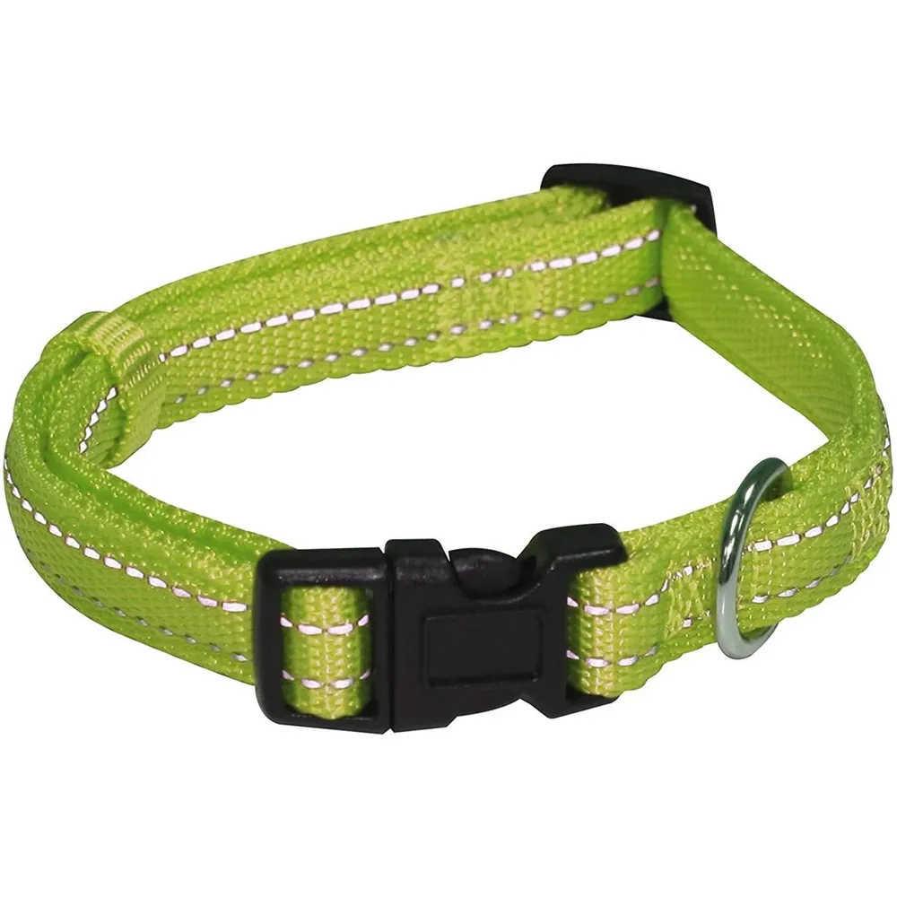 Ошейник для собак светоотражающий Croci SOFT REFLECTIVE из нейлона 35-55 см Зеленый Ошейник для собак светоотражающий Croci SOFT REFLECTIVE из нейлона 35-55 см Зеленый