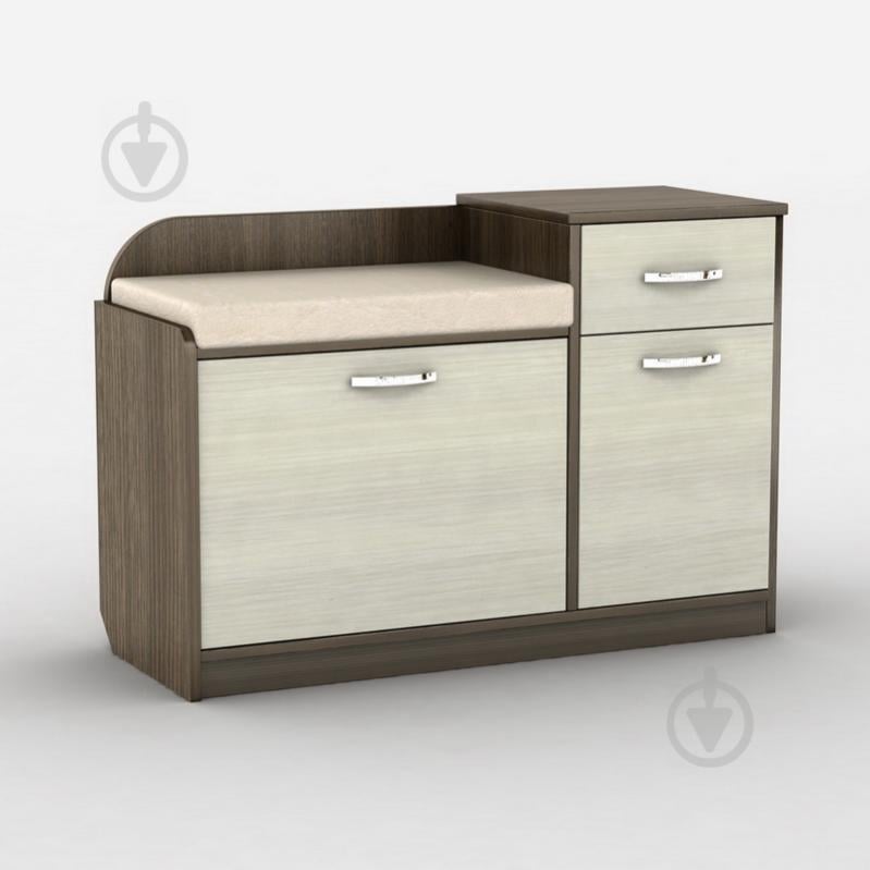 Тумба для обуви Тиса Мебель ТО-104 Венге Молочный