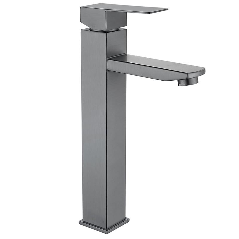 Змішувач для умивальника MIXXUS KUB-001-High SUS304 з нержавіючої сталі Graphite (MI6094)