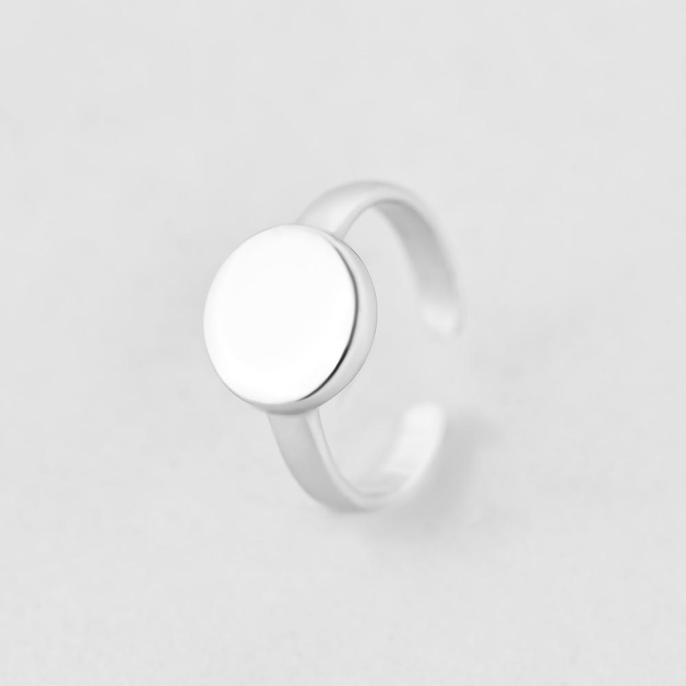 Серебряное кольцо Minimal Отражение (3577)