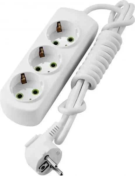 Подовжувач тримісний Lezard Letitia побутовий з/з 2 м (721-0302-301)