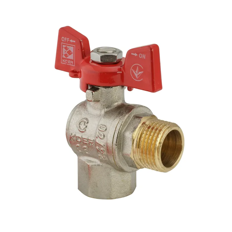 Кран шаровой KOER KR.208 1/2" ГШМ угловой (KR2805)