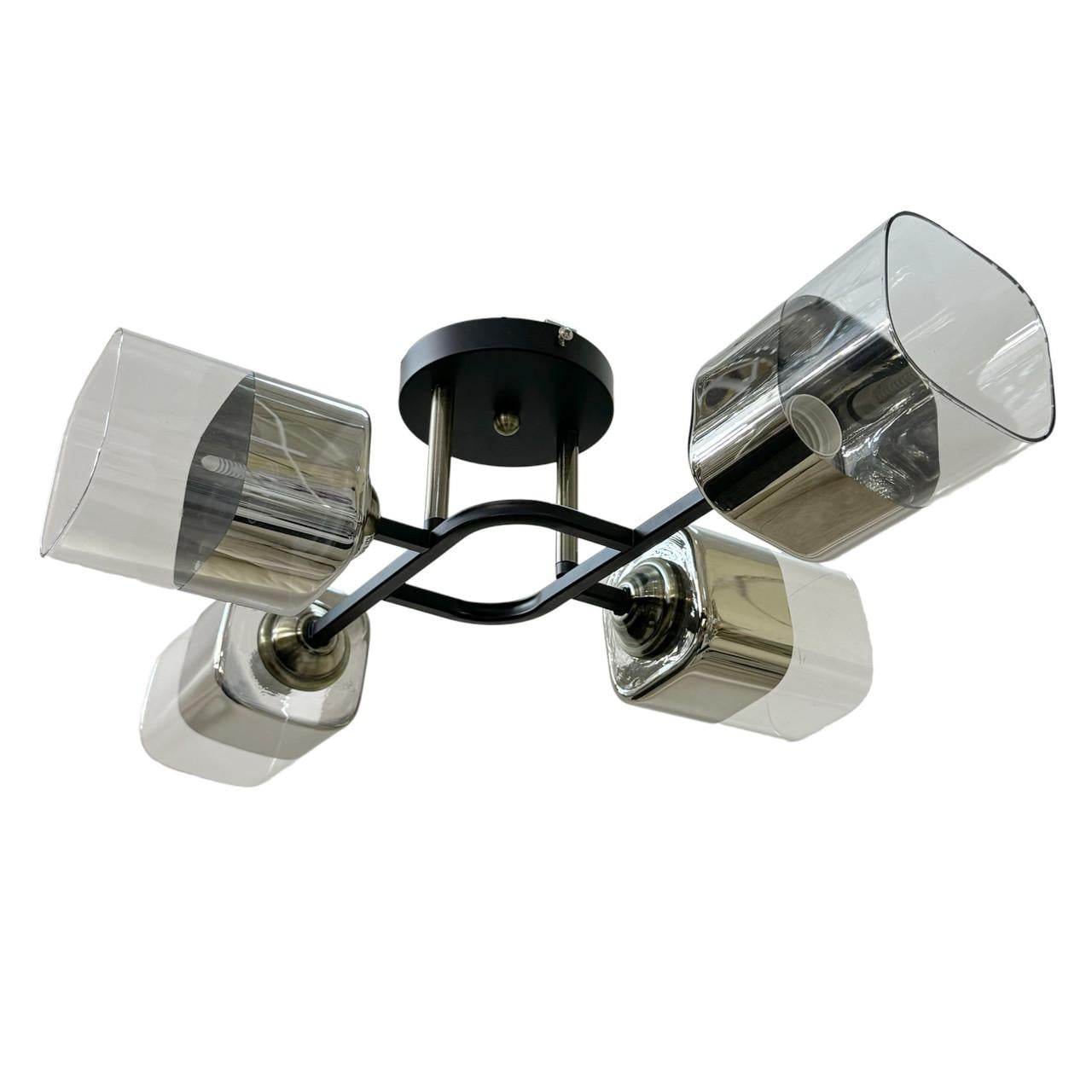 Люстра стельова Numina 43-GH50416/4 BK+CR Чорний (2478546019)