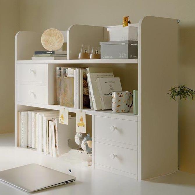 Полка-надстройка настольная из дерева Бризари зефир (АКД-012220)