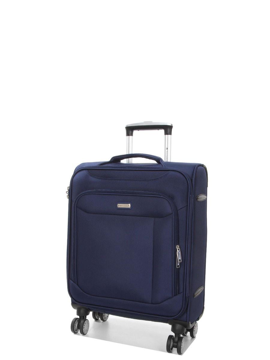 Чемодан ручная кладь Snowball ткань S 55х36х20 см 35 л 2,5 кг Синий (87303)