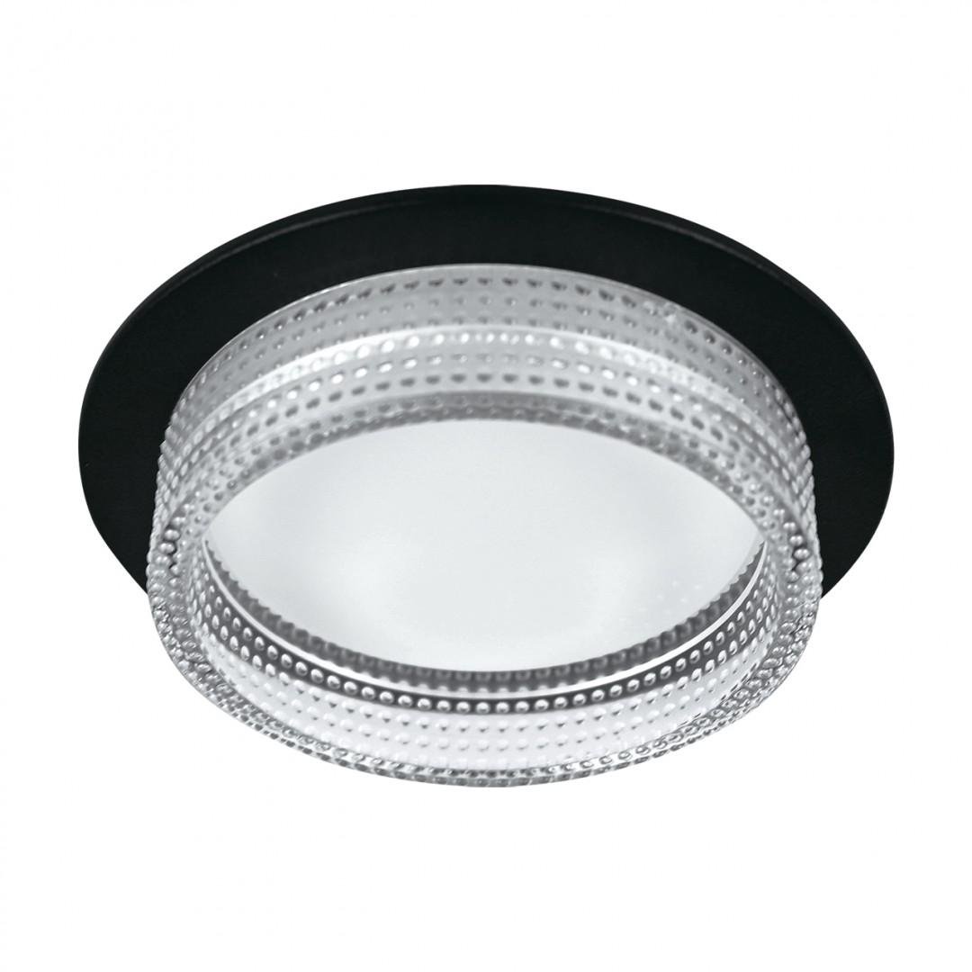 Точечный светильник встроенный Stark TO-CRISTAL R BK 1хGX53 Ø105 мм Черный (V6919120212238)