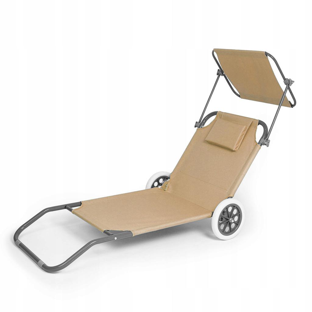 Лежак трансформер с козырьком пляжный/садовой до 120 кг Бежевый (LT2) - фото 5 Лежак трансформер с козырьком пляжный/садовой до 120 кг Бежевый (LT2) - фото 5