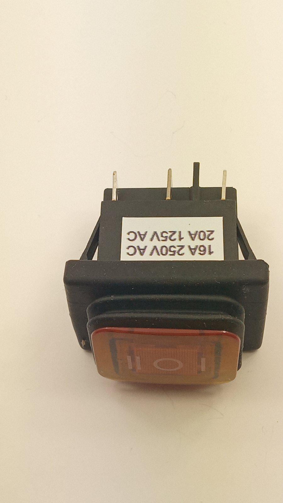Выключатель KCD4-203 6pin 16A 250V ON-OFF-ON IP67 водонепроницаемый (22399)