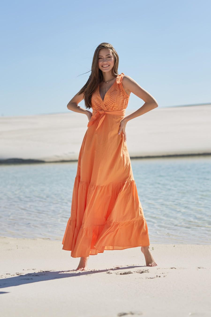 Сарафан Ora р. 48/XL Оранжевый (61227)