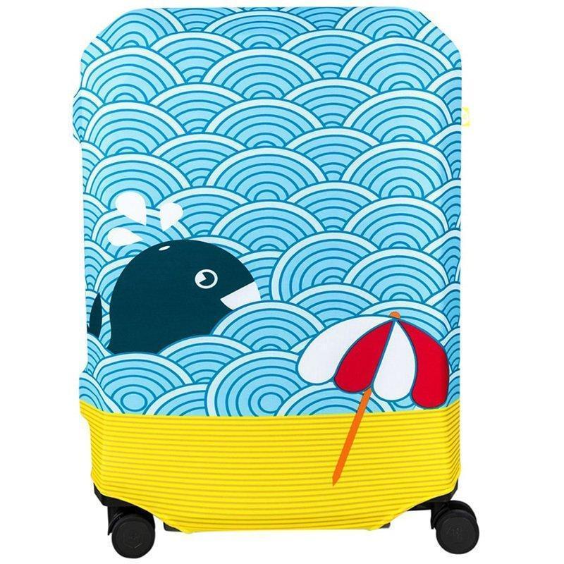 Чехол для чемодана BG Berlin HUG COVER 67-73 см L Light Whale (Bg002-02-115-L)