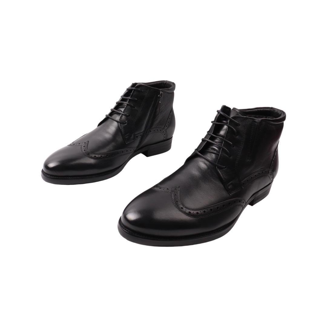 Ботинки мужские Roberto Paulo из кожи р. 44 Черный (617-22ZH) - фото 6