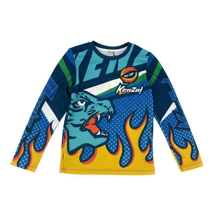 Лонгслів KENZO 10588 полум'я 128 см 8 років (32540999)