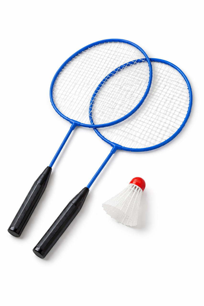 Набор для бадминтона 2 ракетки и воланчик в сетке 60 см (7449)