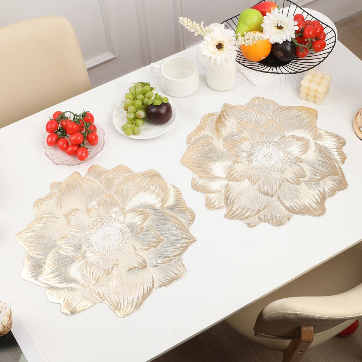 Салфетка сервировочная круглая 38 см Золотистый (18450) - фото 5 Салфетка сервировочная круглая 38 см Золотистый (18450) - фото 5