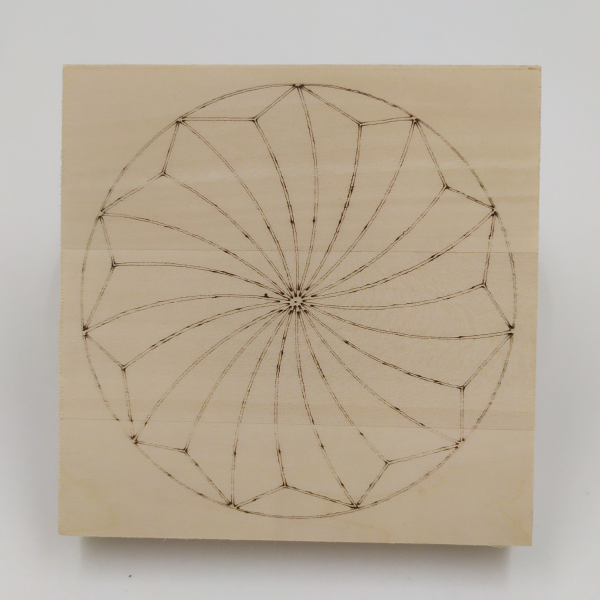 Доска из липы заготовка для резьбы с чертежом 12х12х1,7 см. (23463533) - фото 2