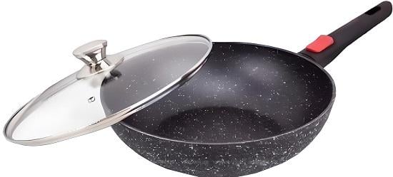 Сковорода WOK Edenberg 28 см с мраморным покрытием и съемной ручкой (EB-14112) Сковорода WOK Edenberg 28 см с мраморным покрытием и съемной ручкой (EB-14112)