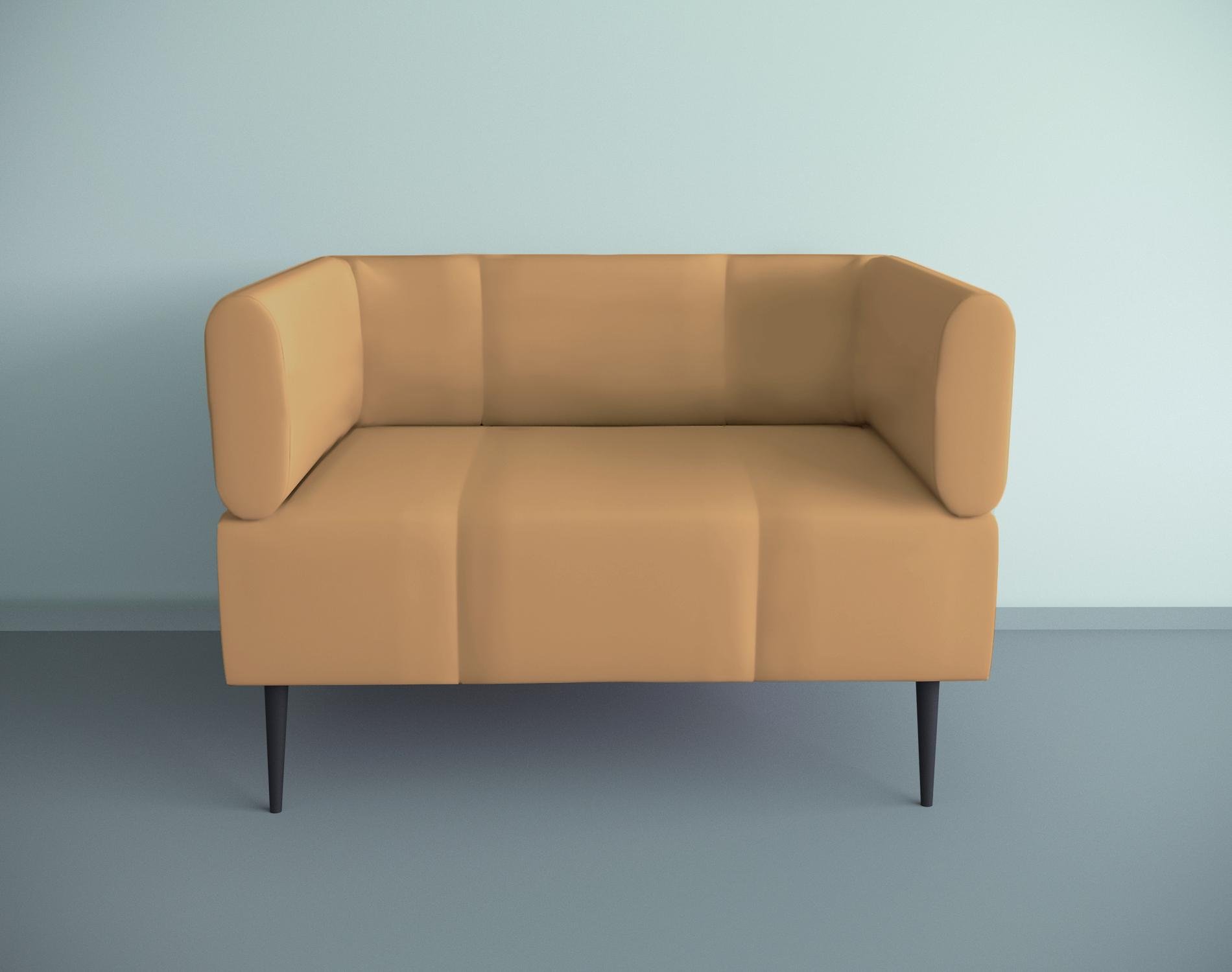 Крісло офісне ТОБІ ШО Бенно-1 з підлокітниками та конусною ногою шкірзам 1000х720х750 мм Бежевий (2201) - фото 1 Крісло офісне ТОБІ ШО Бенно-1 з підлокітниками та конусною ногою шкірзам 1000х720х750 мм Бежевий (2201) - фото 1