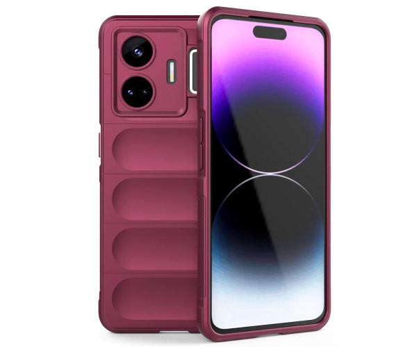 Чехол - накладка Ricco Phantom Shield для Realme GT3 / GT Neo 5 с защитой при падении Бордовый