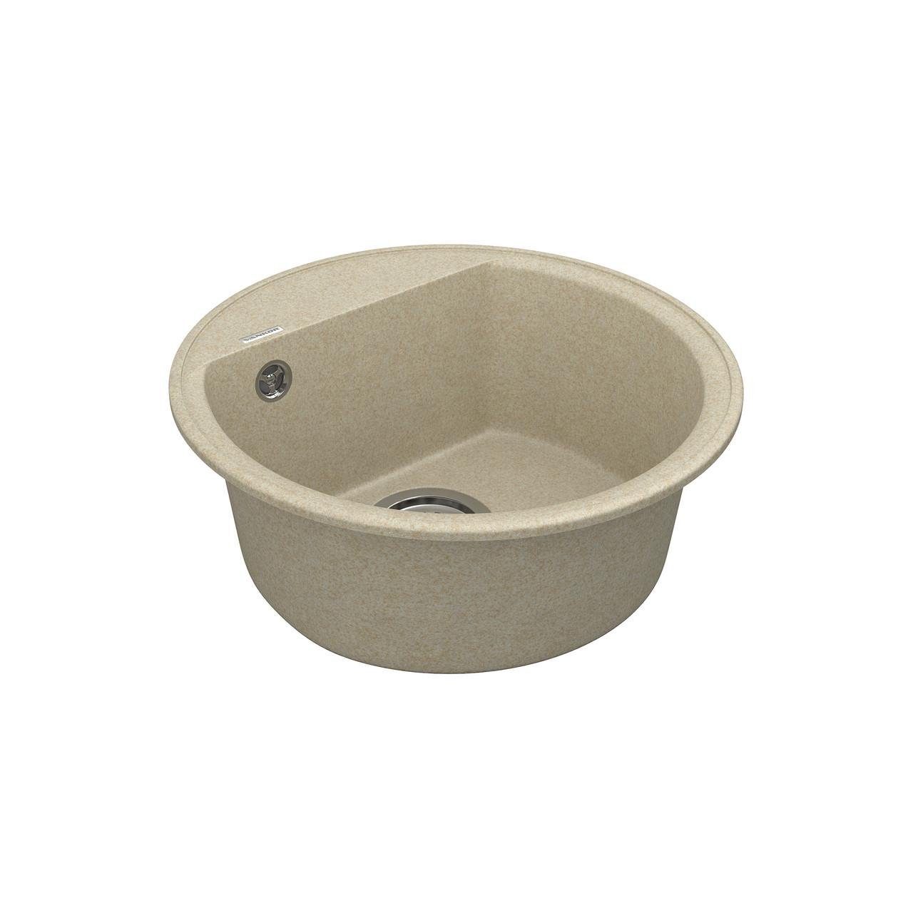 Кухонна мийка з сифоном Vankor Easy EMR 01,45 Beige (6164914) - фото 3