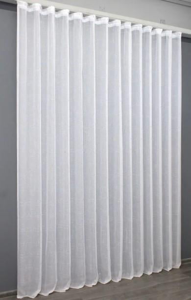 Тюль льон Івонна Білий/Золотисте вкраплення (1376т) - фото 2