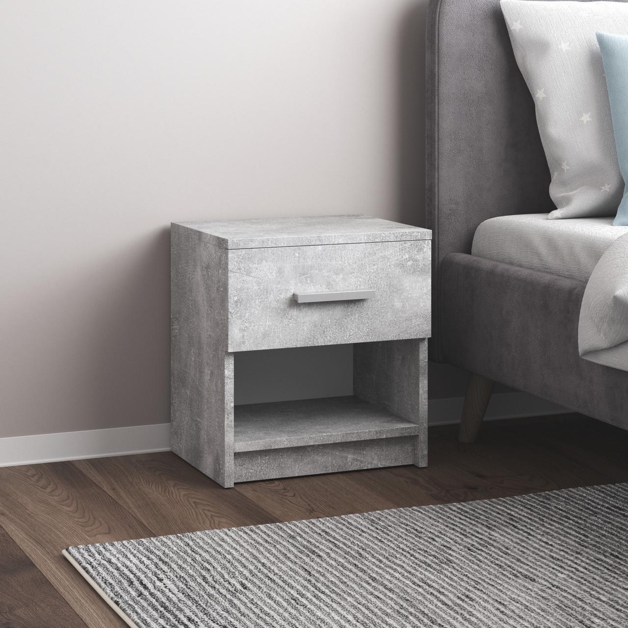 Тумба прикроватная Вайс M-48 386х292х410 мм Бетон (30642337) - фото 1 Тумба прикроватная Вайс M-48 386х292х410 мм Бетон (30642337) - фото 1