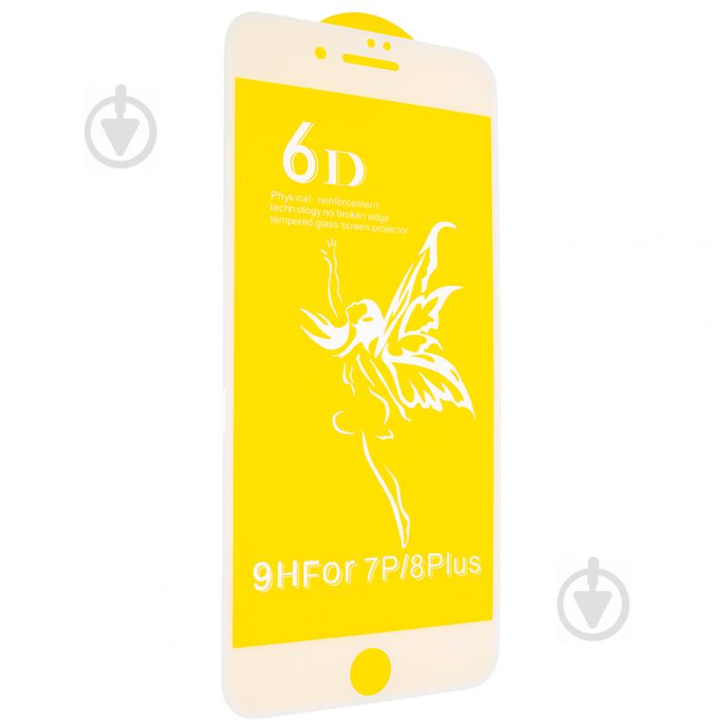 Защитное стекло 6D Premium Glass 9H Full Glue для Apple iPhone 8 Plus/ iPhone 7 Plus White (00005779)