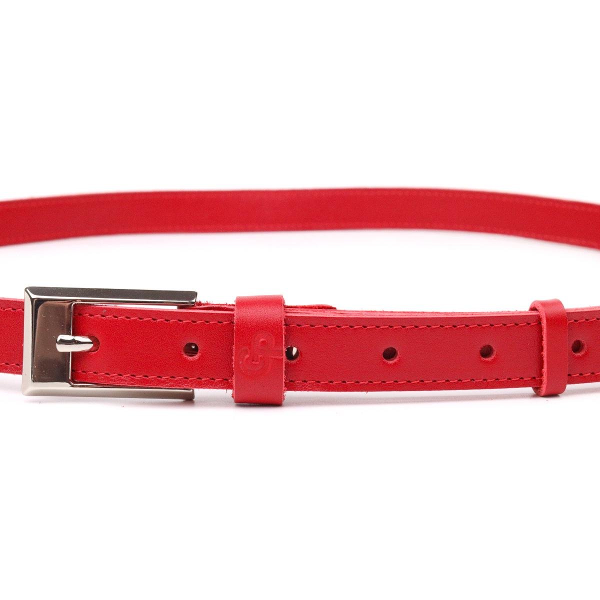 Ремінь жіночий GRANDE PELLE Leather Belt 21446 Червоний - фото 3