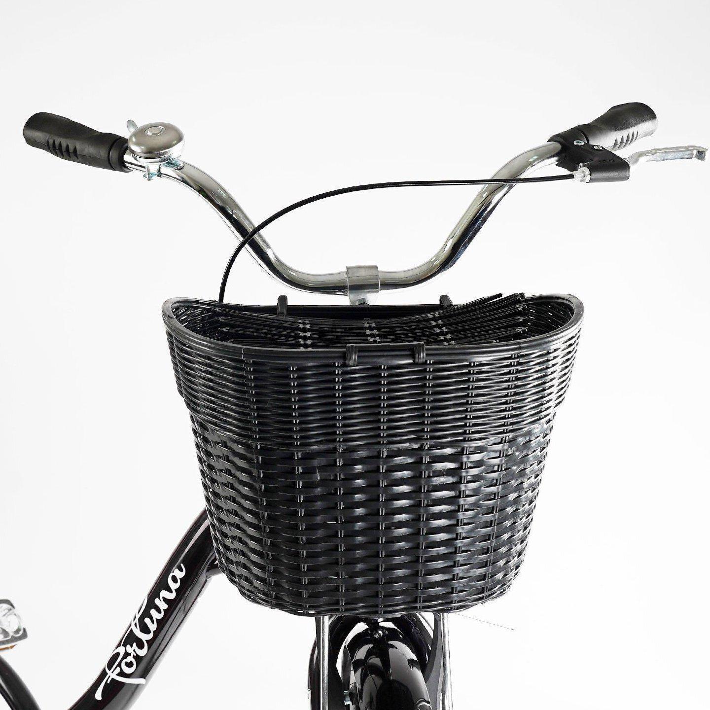 Велосипед городской Corso Fortuna с корзиной и багажником рама 20"/28" Черный - фото 6 Велосипед городской Corso Fortuna с корзиной и багажником рама 20"/28" Черный - фото 6