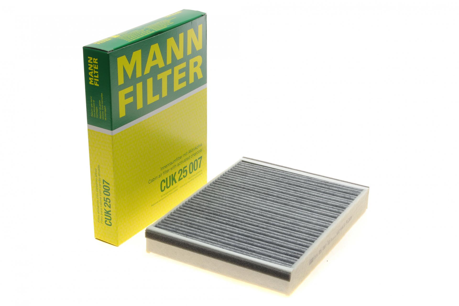 Фильтр салона Mann-Filter для Ford Transit Connect 1,0/1,6TDCi 13- угольный (CUK 25 007)