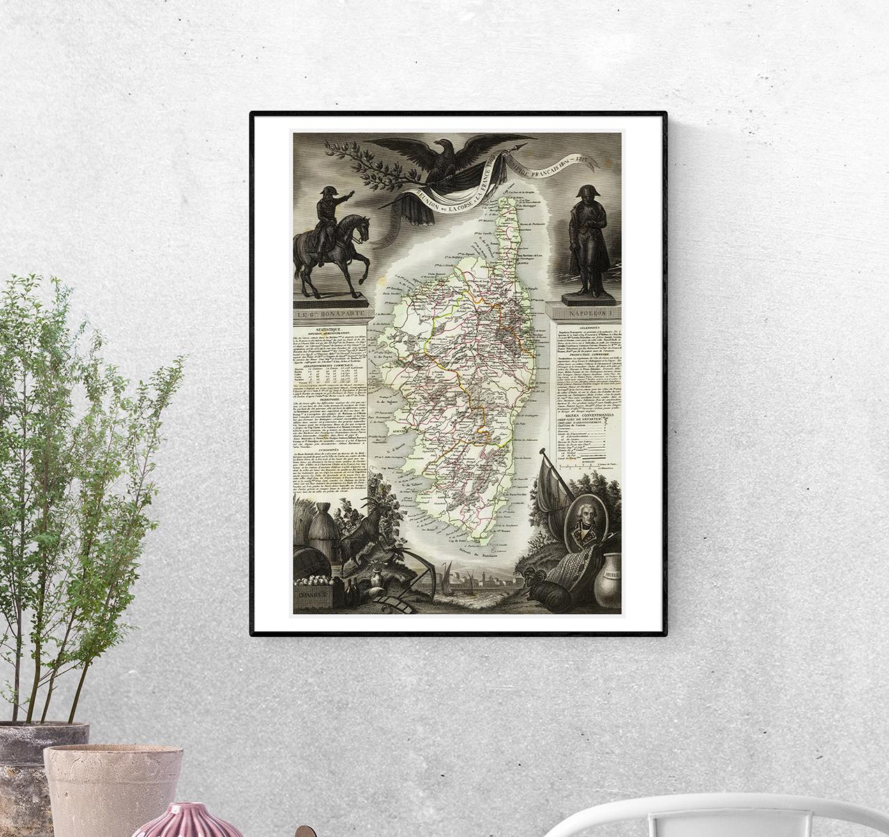 Постер Республика Лакорз Во Франции 1769 империя Франкатс 1804-1819 гг. формат А-5