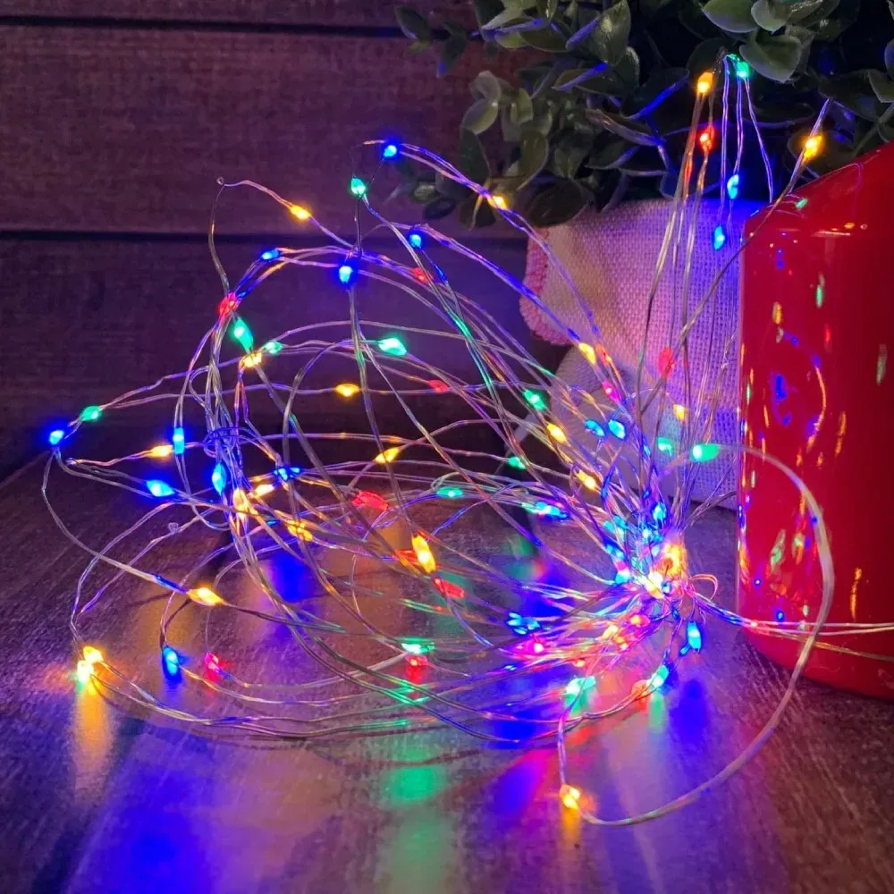 Гирлянда музыкальная Роса от USB 10 м 100 LED Разноцветный (234574871) - фото 8