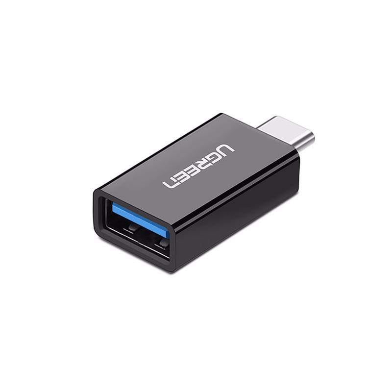 Адаптер UGREEN US173 Type-C to USB 3.0 OTG Black (20808) - фото 1