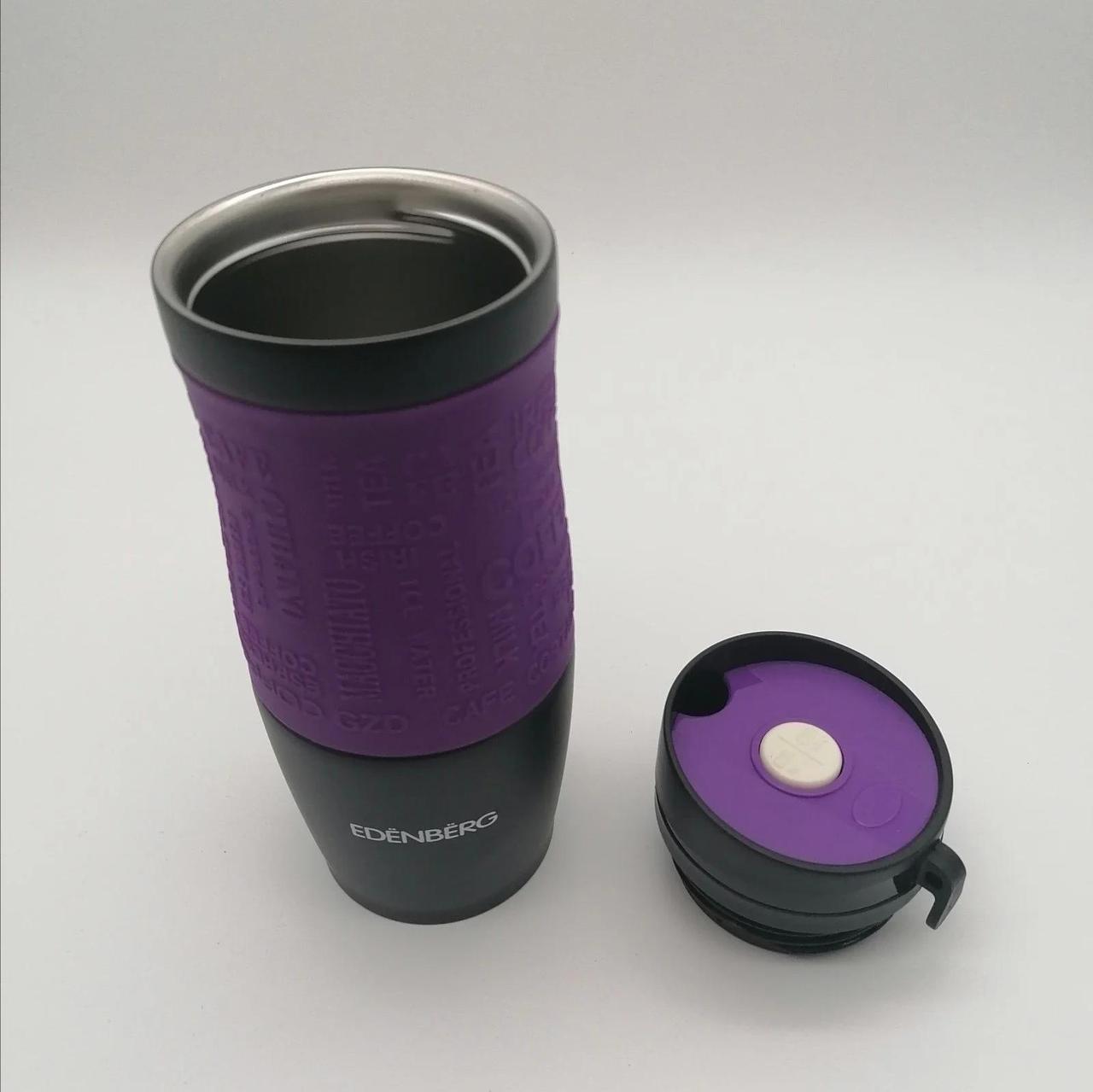 Термокухоль вакуумний 380 мл Edenberg EB-625 380 мл Фіолетовий - фото 2 Термокухоль вакуумний 380 мл Edenberg EB-625 380 мл Фіолетовий - фото 2
