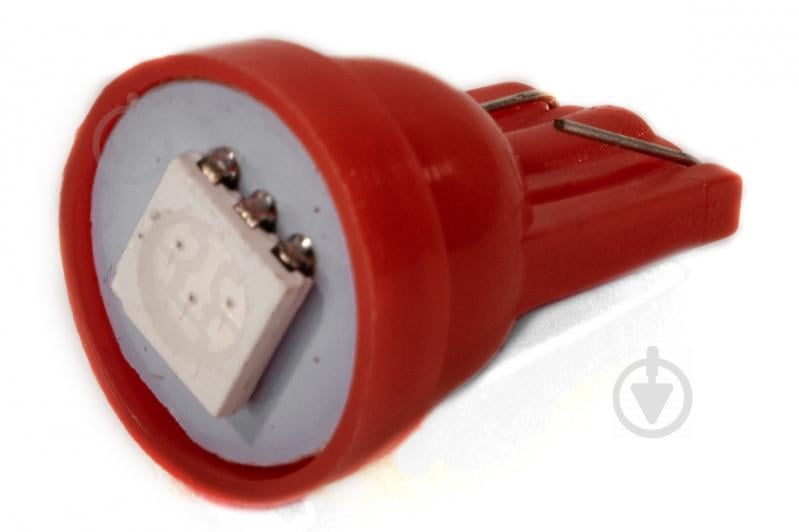 Светодиодная лампа AllLight T10  1 диод 5050 W2,1x9,5d 12V 0,45w RED