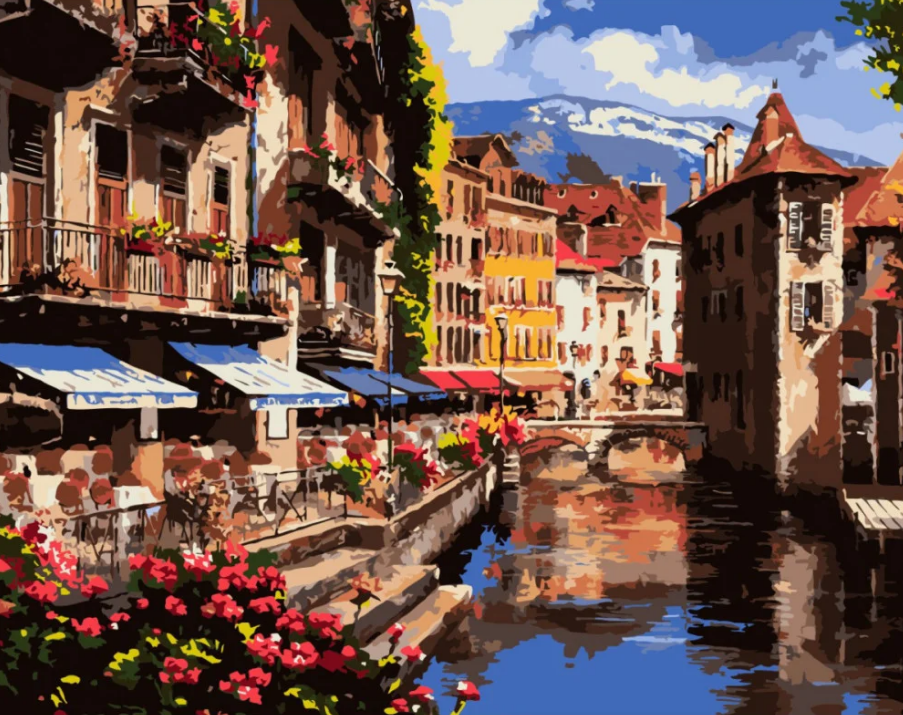 Картина по номерам Strateg В полдень в Анси 40x50 см (VA-0486)