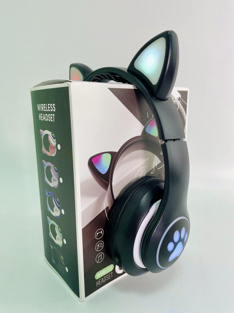 Наушники Кошачьи ушки С 53220 80 4 цвета/подсветка/Bluetooth/радио/микро беспроводные Наушники Кошачьи ушки С 53220 80 4 цвета/подсветка/Bluetooth/радио/микро беспроводные