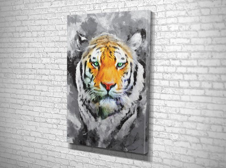 Картина для интерьера Гордый тигр 51x34 см (738)