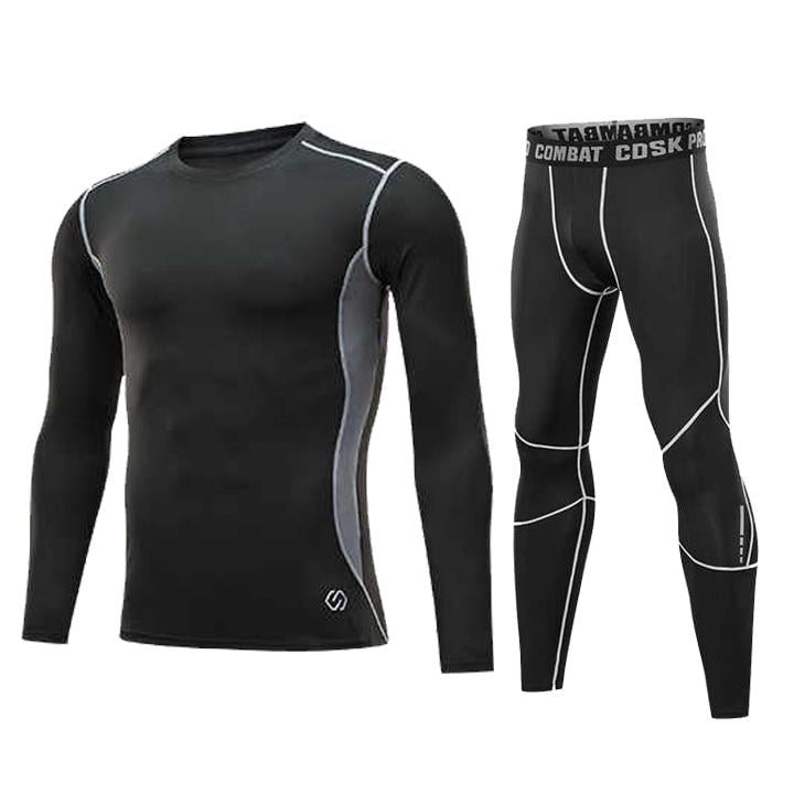 Комплект дитячої термобілизни Thermal Underwear CD Reflective Kids 145-155 см Black/Gray (3182)