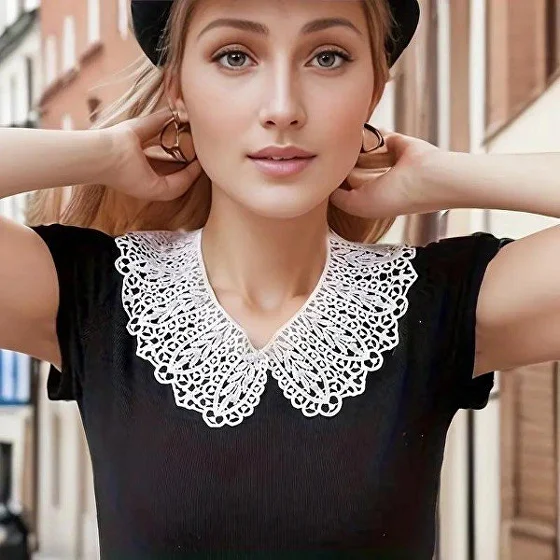 Кружевные воротники на платье/рубашку/блузку Разноцветный (C00910) - фото 5 Кружевные воротники на платье/рубашку/блузку Разноцветный (C00910) - фото 5