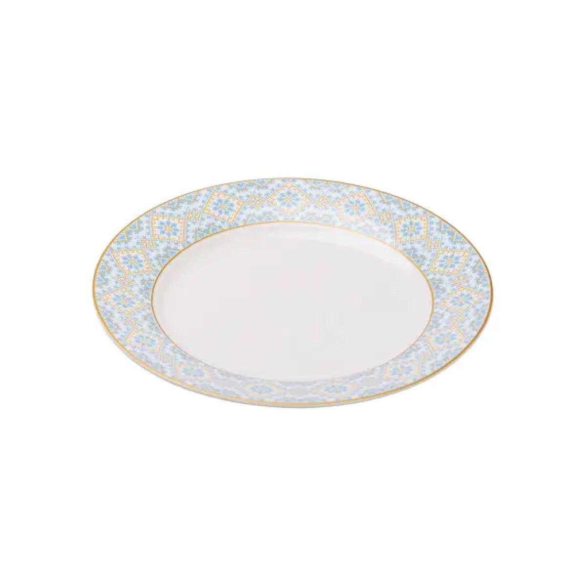 Тарілка керамічна сервірувальна з орнаментом 26,5 см (5406) - фото 8