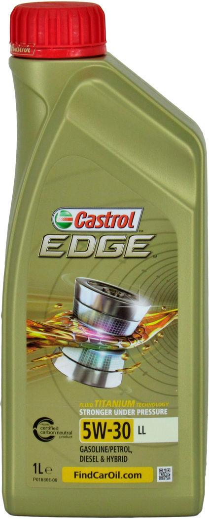 Моторное масло Castrol Edge Titanium Fst Ll 15665f бензин/дизель 5W-30 1 л (1403870) - фото 1