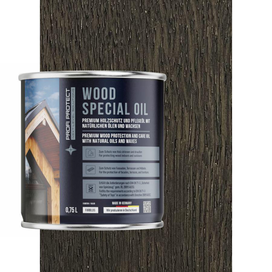 Олія для терас ProfiProtect Wood Special Oil з воском 0,75 л Black-Onyx-75-eiche (20755375)