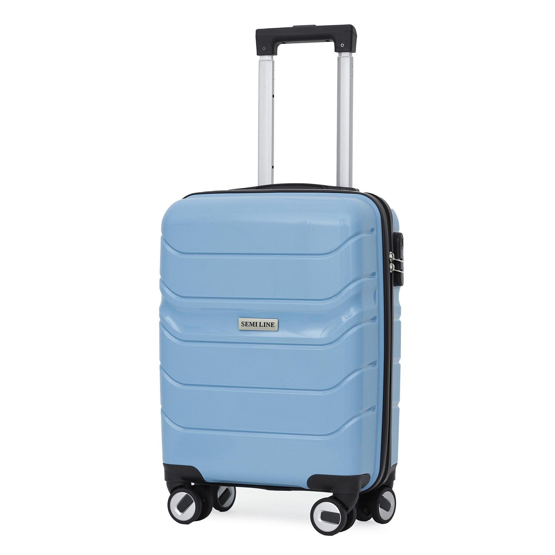 Чемодан маленький под ручную кладь SEMI LINE 20" S полипропилен Blue (T5616-1) Чемодан маленький под ручную кладь SEMI LINE 20" S полипропилен Blue (T5616-1)