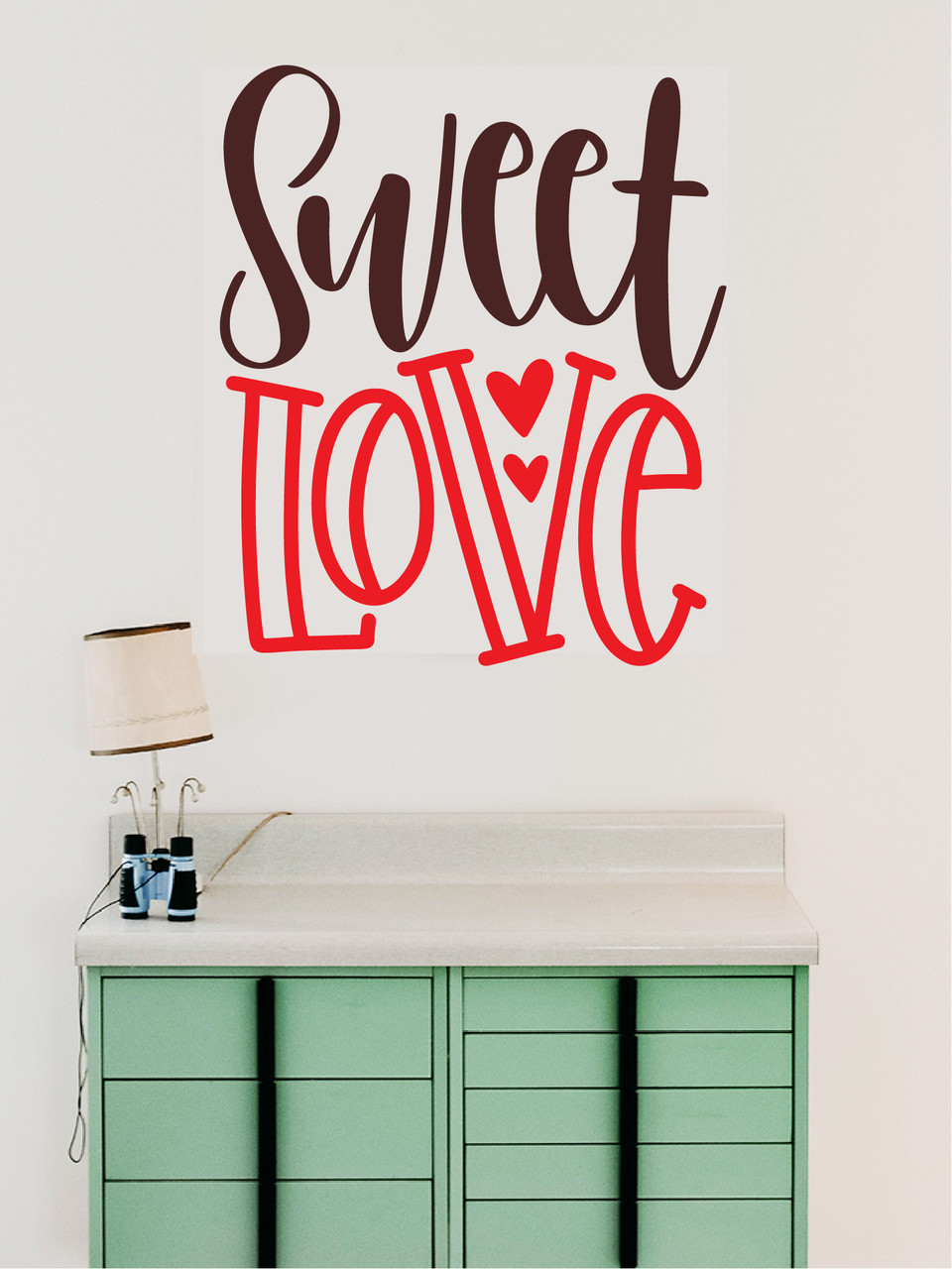 Наклейка виниловая 3D Zatarga Sweet love 1200x1400 мм Коричнево-Красный (1198062153)