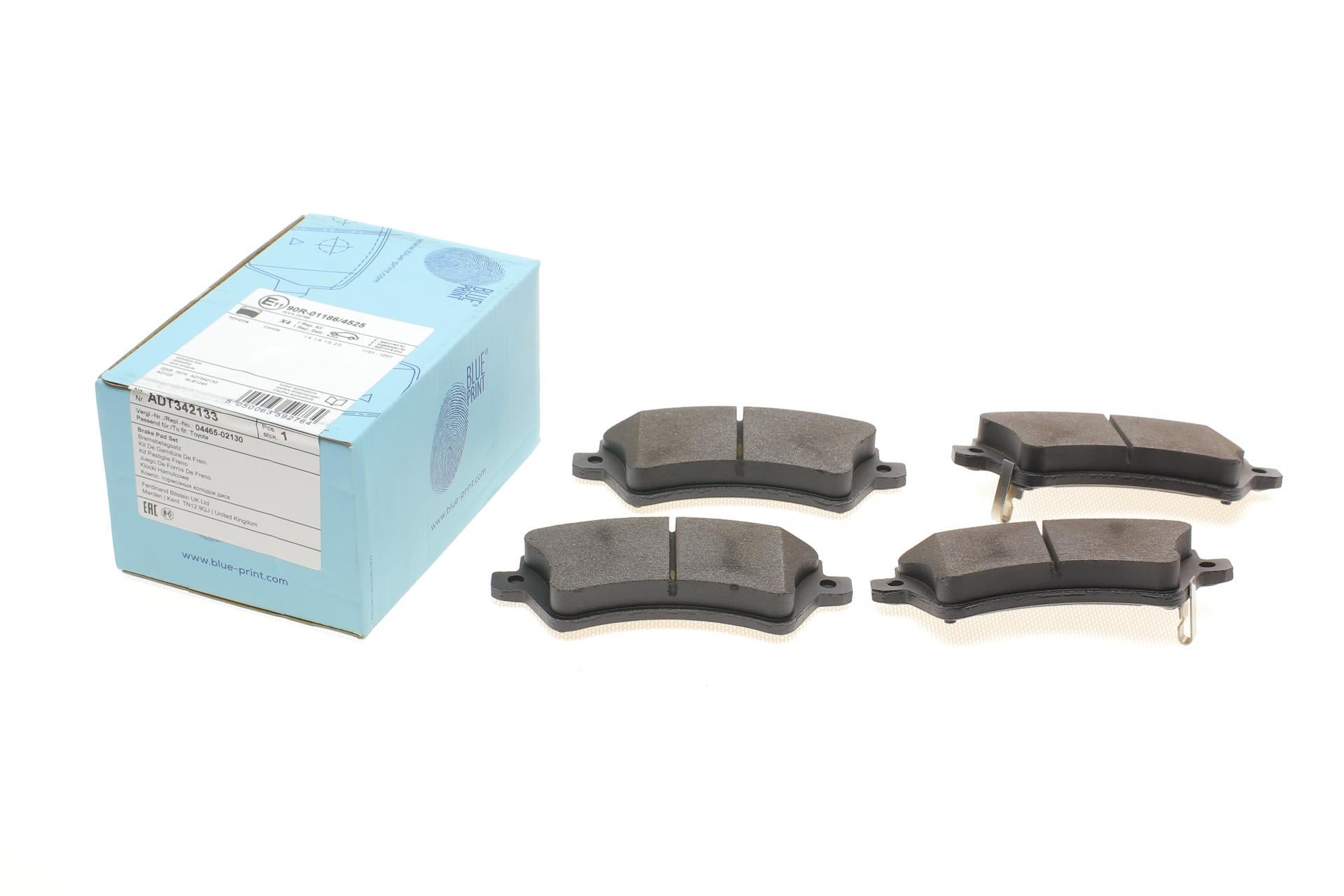 Колодки тормозные передние BLUE PRINT Toyota Corolla 01-14