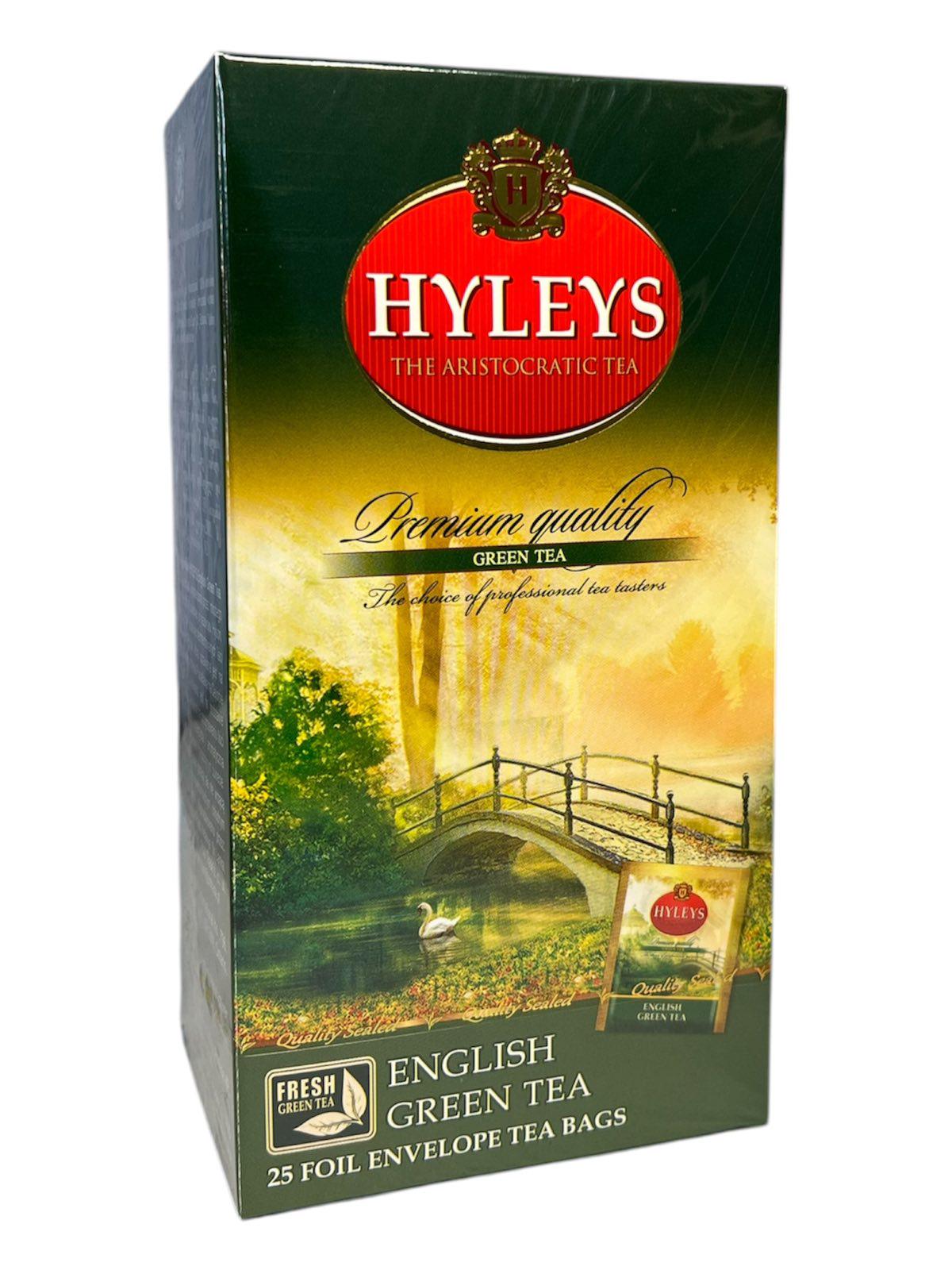 Чай Hyleys зеленый Английский 25 пакетов в фольге (60590)